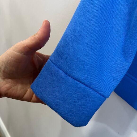 Talbots XS Blue Button Shoulder Pullover Preppy Cotton Blend Sweater - Picture 4 of 8